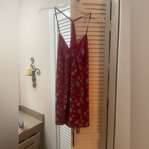 Nightgowns -set of two, 1 black, 1 print. Sz L.  I wear 36D .